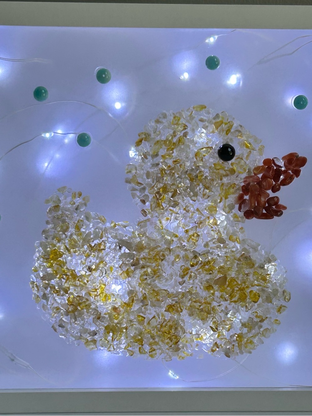 Rubber Ducky Crystal Chips Light Box